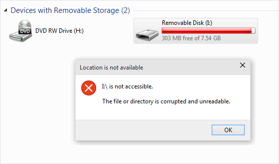 corrupted hdd re-partition