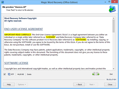 free Magic Word Recovery 4.6