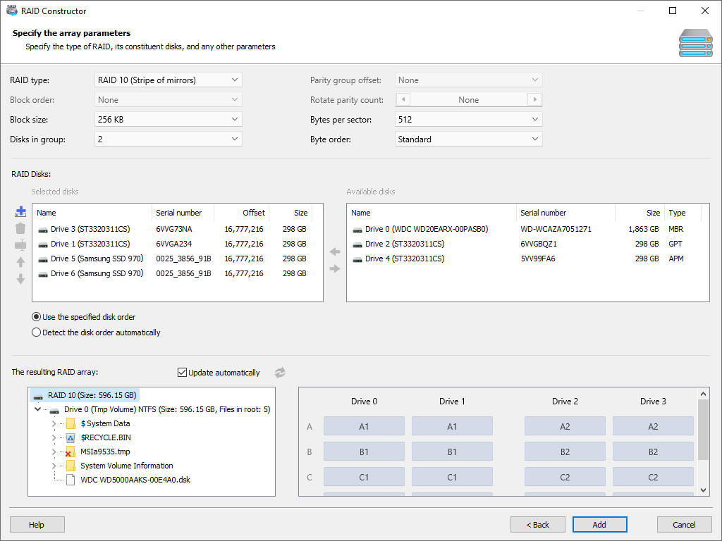 Magic RAID Recovery: Manual RAID recovery